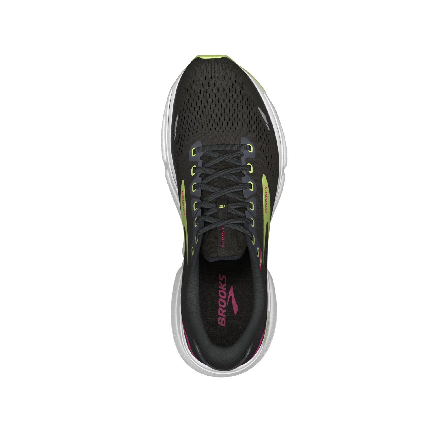 Brooks Scarpe da Running Ghost 15 Donna Black Ebony Sharp Green