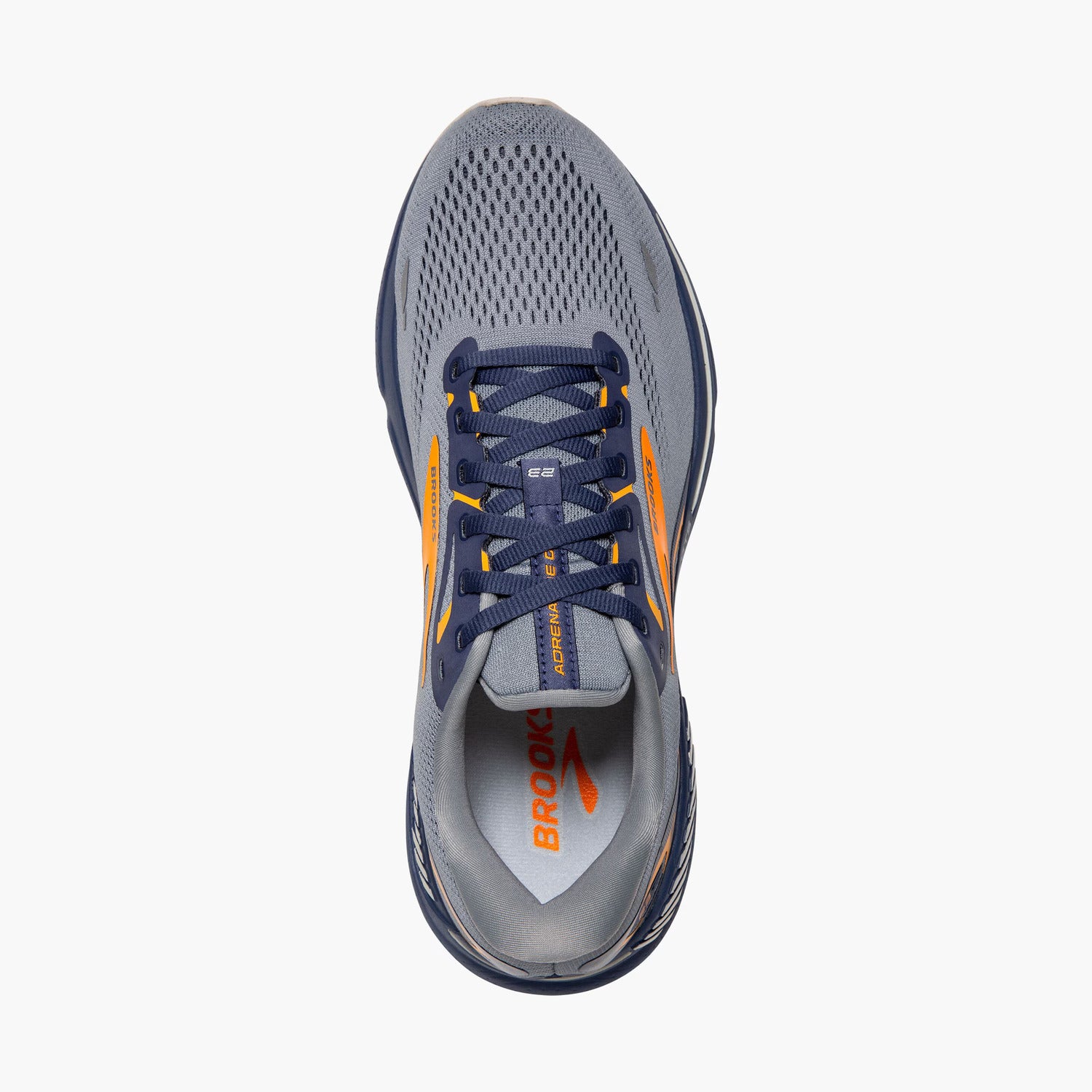 Brooks Scarpa da Running Adrenaline Gts 23 Uomo Grey Crown Blue Orange