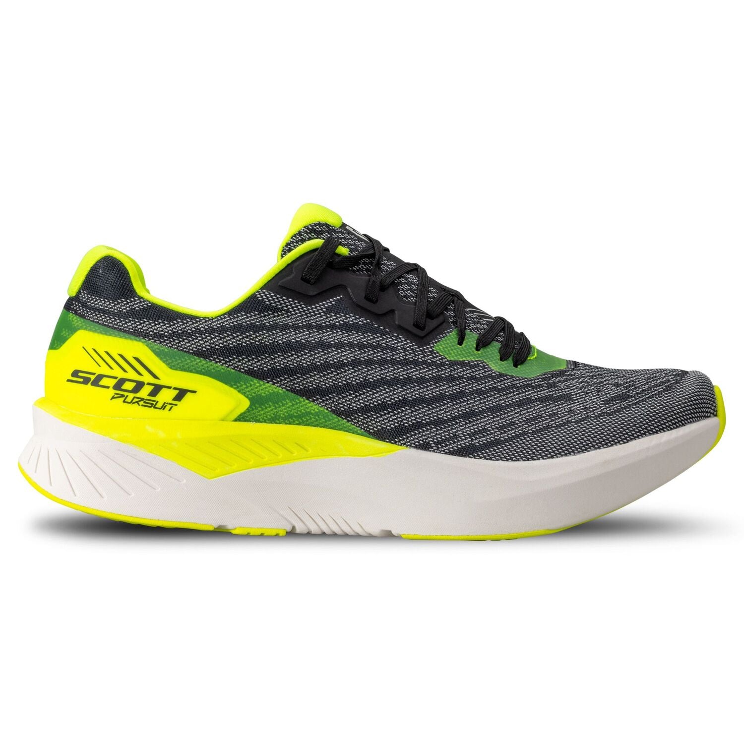 Scott Scarpa da Running Pursuit Nero Giallo Uomo