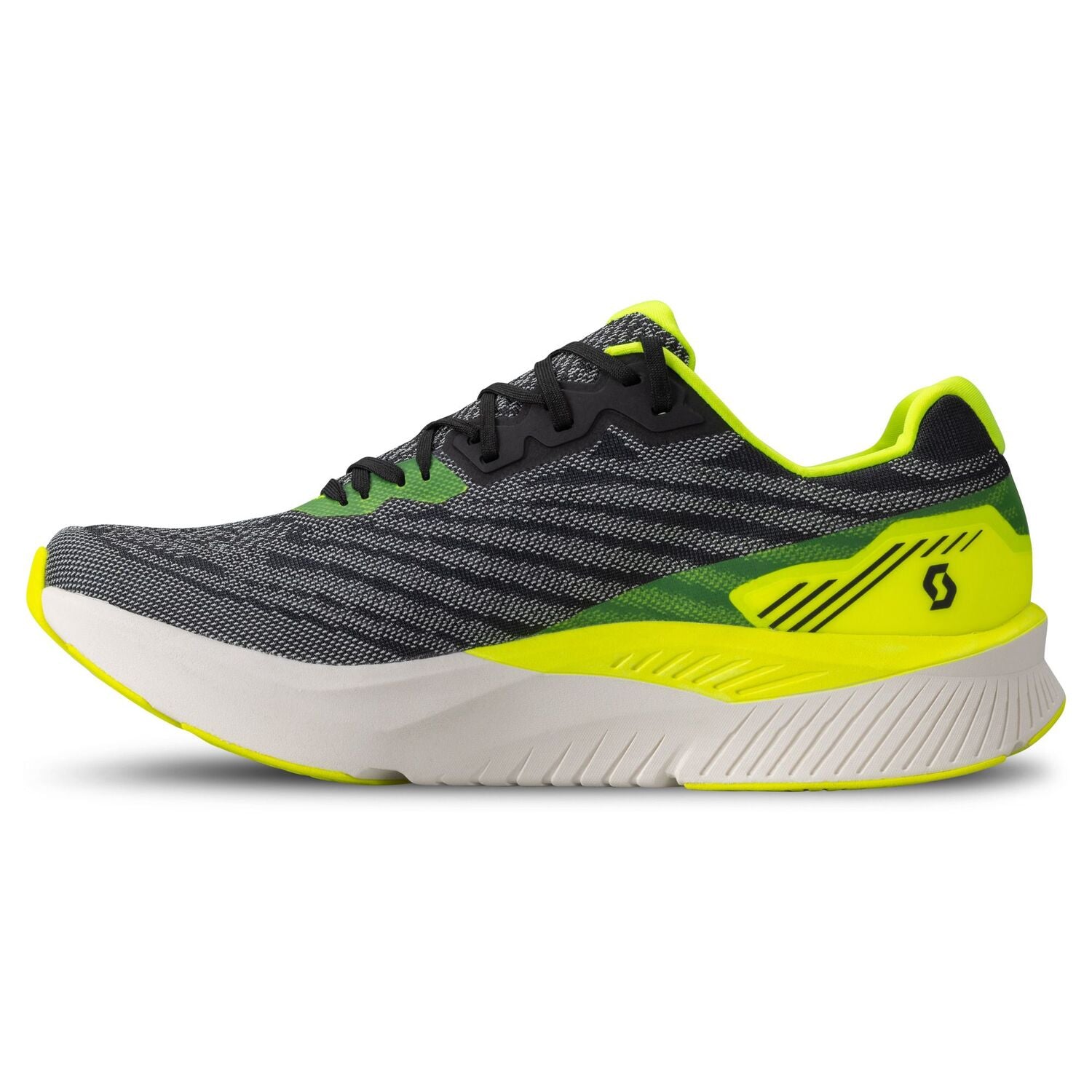 Scott Scarpa da Running Pursuit Nero Giallo Uomo
