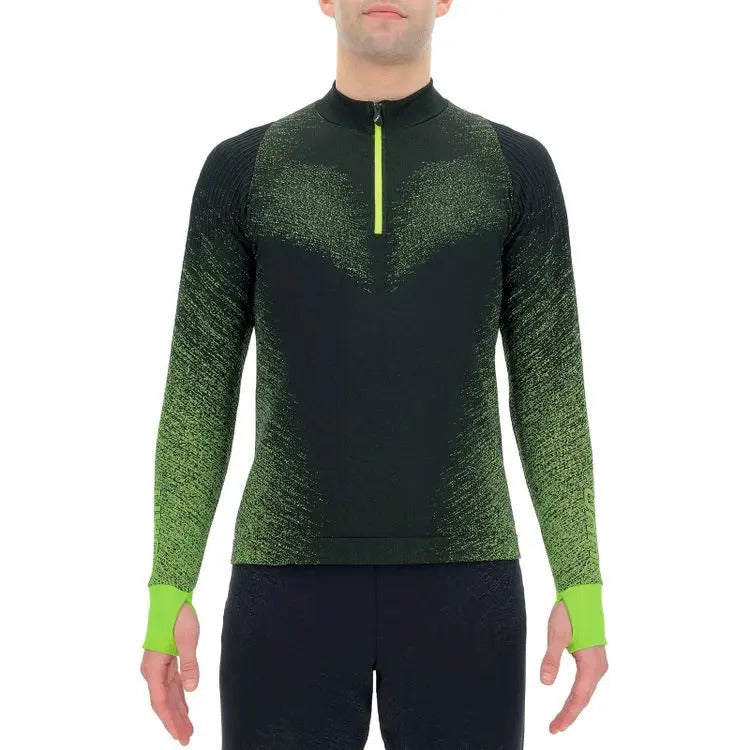 Uyn Exceleration Maglia A Maniche Lunghe Da Running Uomo A Mezza Zip