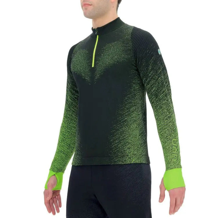 Uyn Exceleration Maglia A Maniche Lunghe Da Running Uomo A Mezza Zip