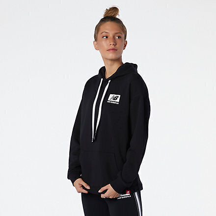 New Balance Felpa con Cappuccio Essentials ID Donna