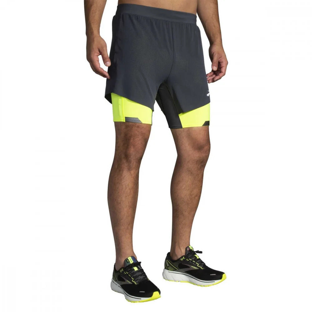 Brooks Pantaloni Corti Run Visible 5" 2-in-1 Short Uomo
