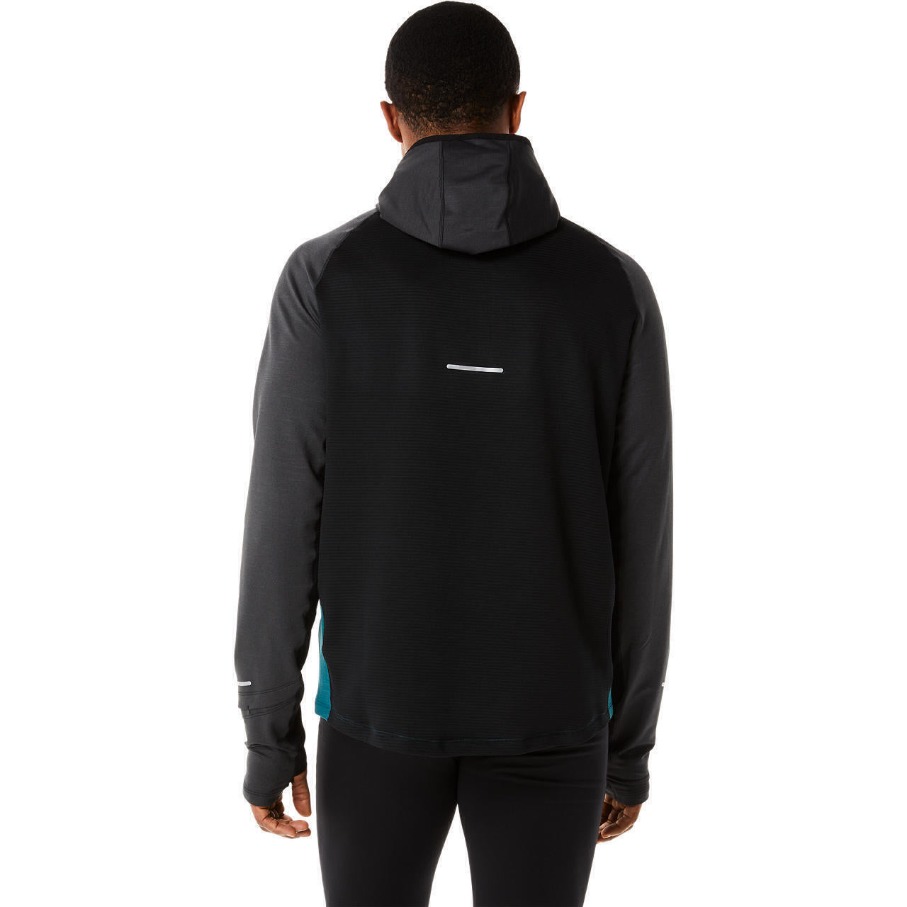 Asics Felpa con Mezza Zip Winter Run Ls Hoodie Uomo Verde
