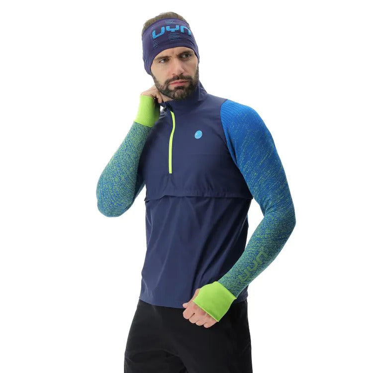 Uyn Running Exceleration Wind Maglia a Manica Lunghe Da Uomo Mezza Zip