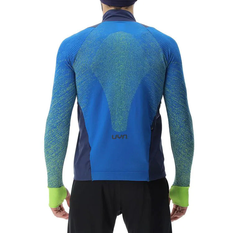 Uyn Running Exceleration Wind Maglia a Manica Lunghe Da Uomo Mezza Zip