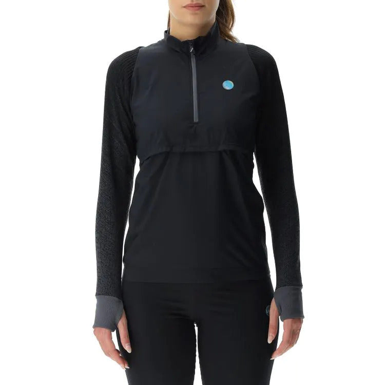 Uyn Running Exceleration Wind Maglia a Maniche Lunghe da Donna Mezza Zip