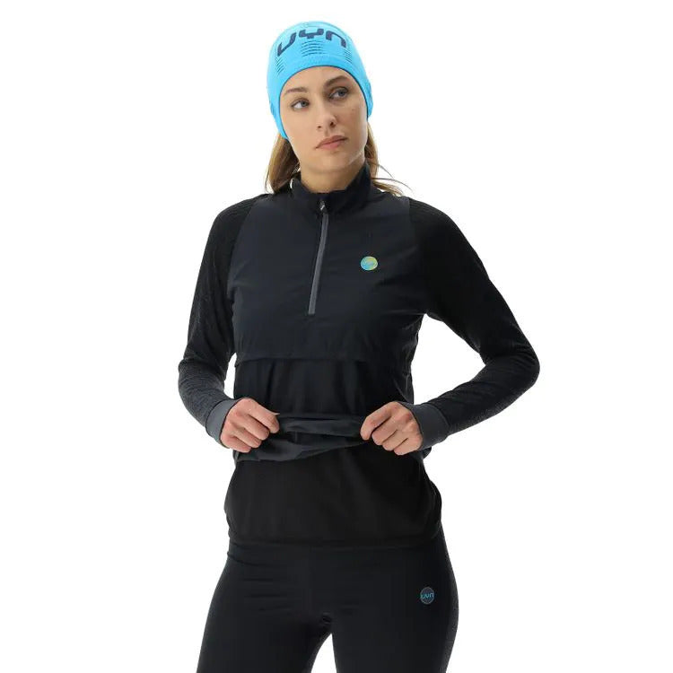 Uyn Running Exceleration Wind Maglia a Maniche Lunghe da Donna Mezza Zip