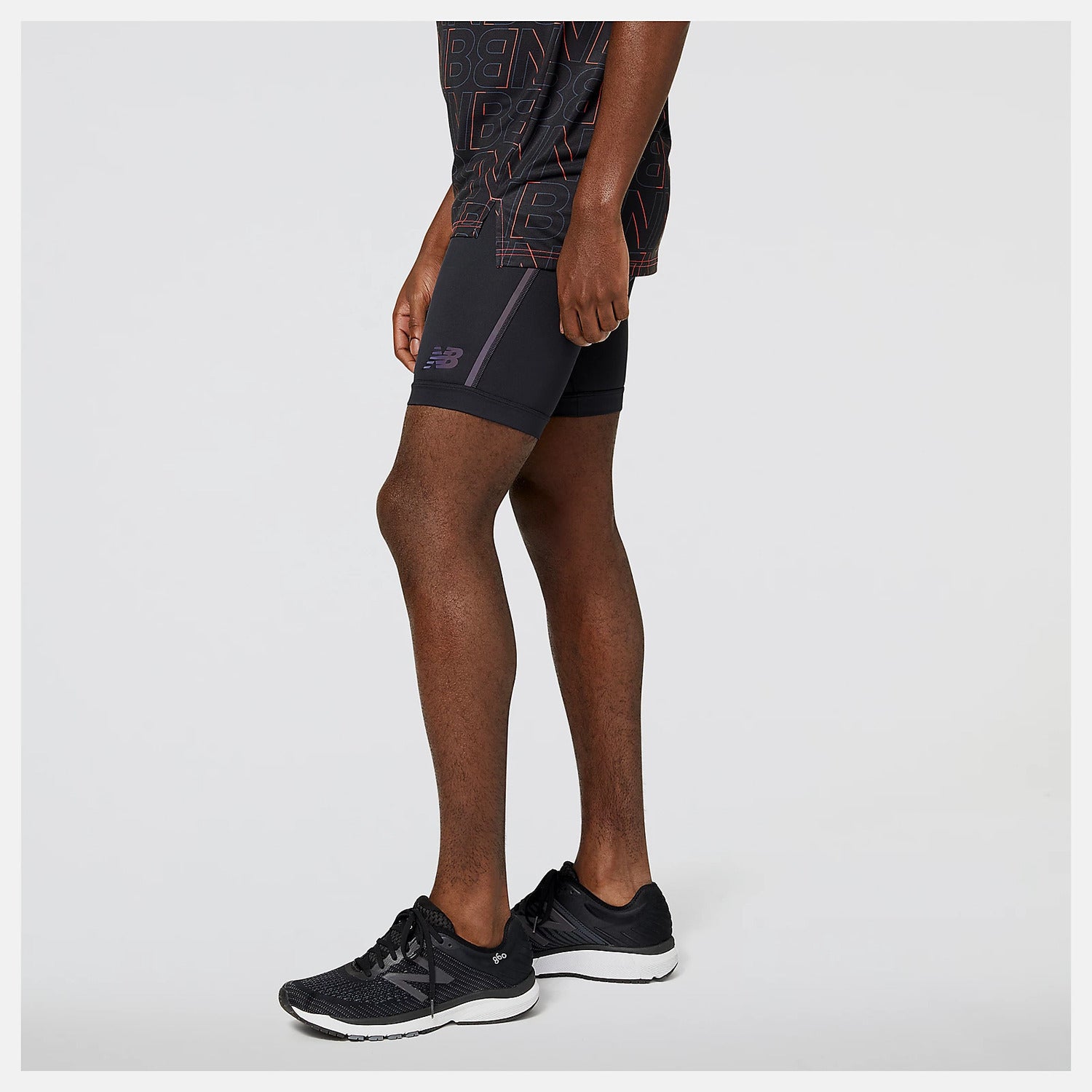 New Balance Leggings Q Speed 9 Inch Half Tight Uomo