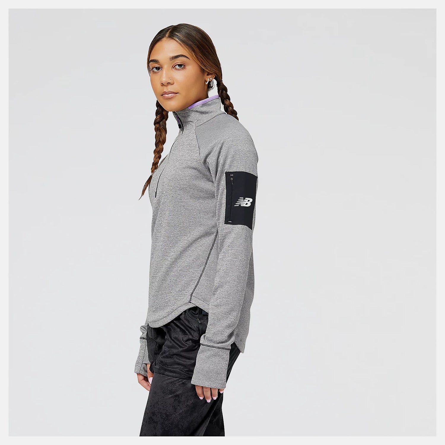 New Balance Felpa Impact Run AT Half Zip Pullover Donna
