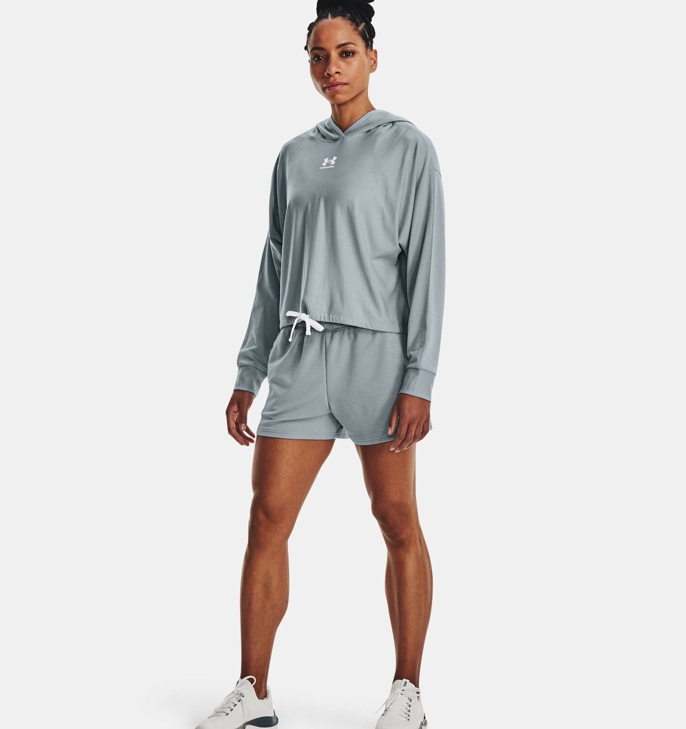 Under Armour Felpa con Cappuccio Rival Terry Oversized Donna