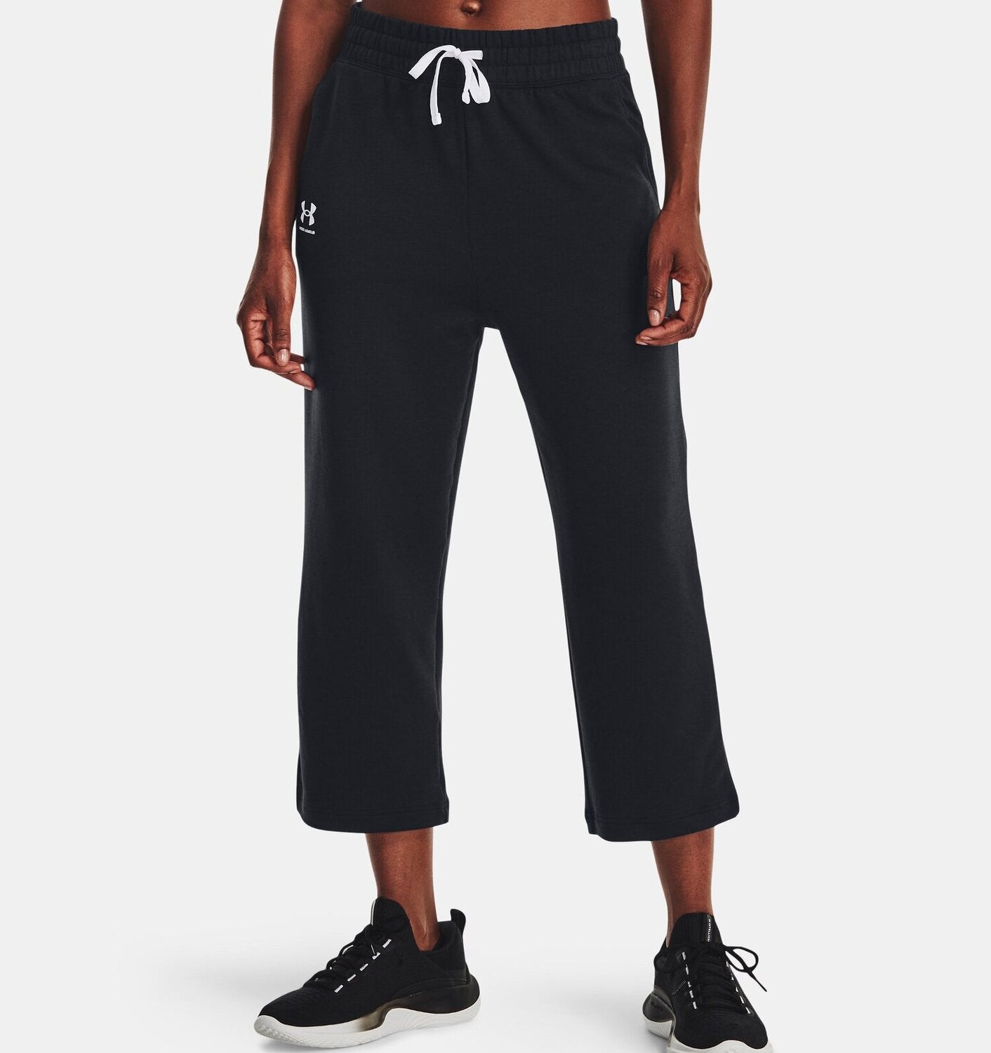 Under Armour Pantaloni Lunghi Rival Terry Flare Crop Donna