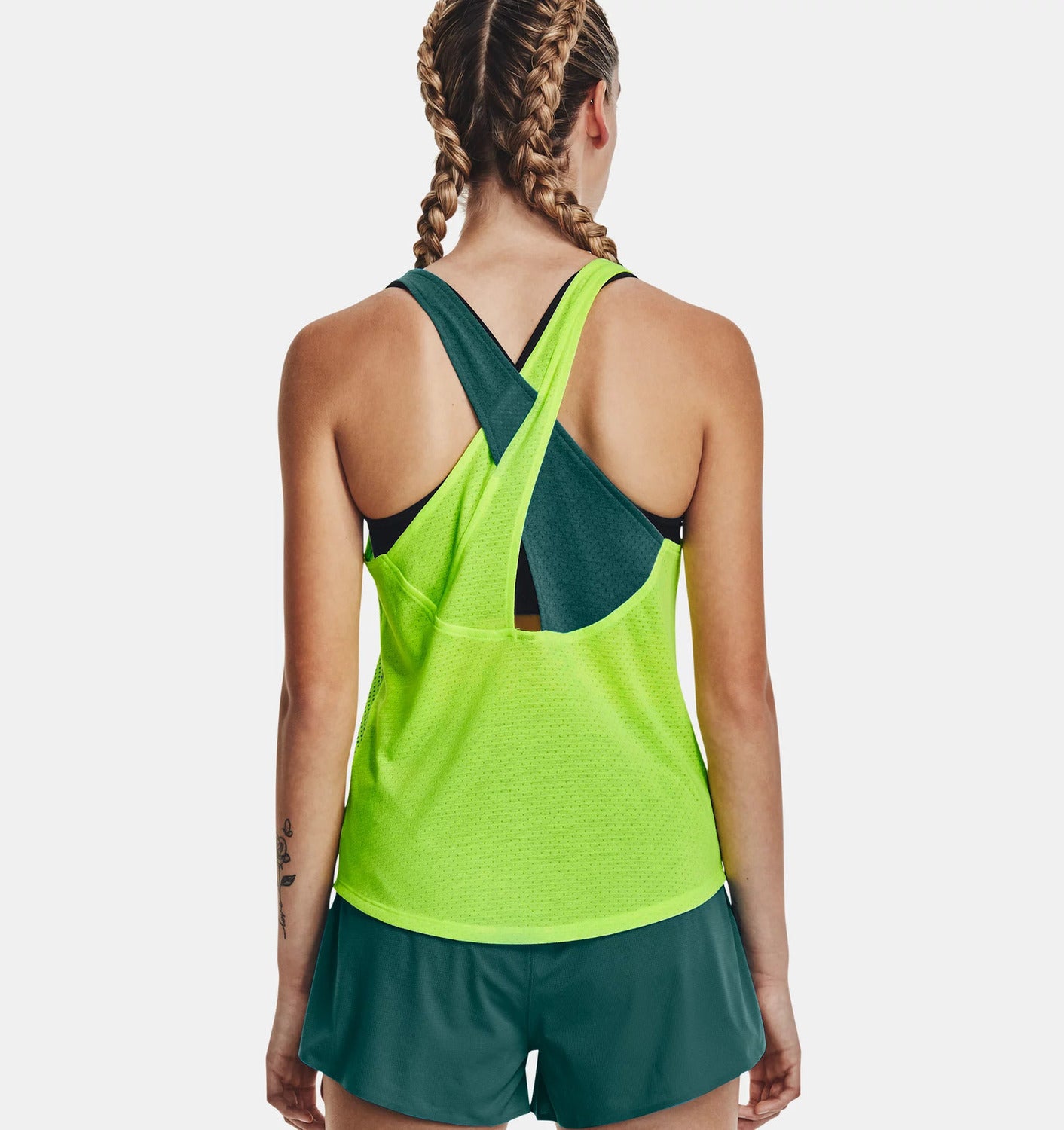 Under Armour Canotta Streaker Wind Donna Lime