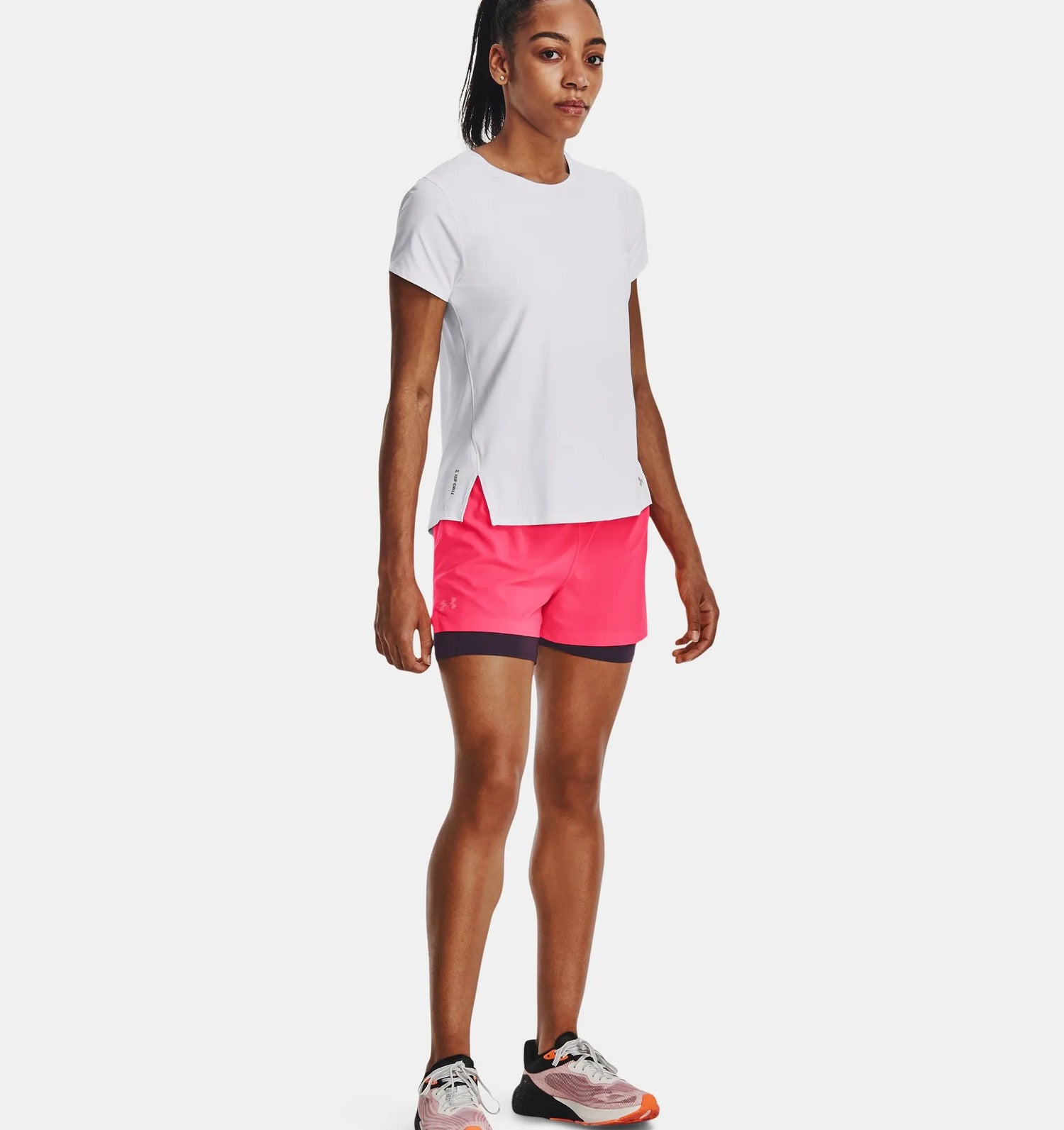 Under Armour Pantaloni Corti Shorts Run Stamina 2-in-1 Donna