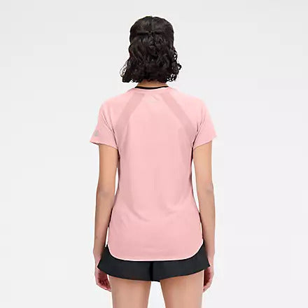 New Balance T-Shirt Printed Impact Run Short Sleeve Donna
