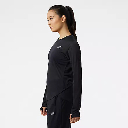 New Balance Maglia Manica Lunga Accelerate Long Sleeve Top Donna