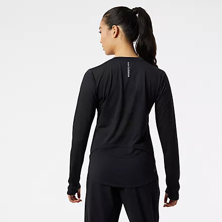 New Balance Maglia Manica Lunga Accelerate Long Sleeve Top Donna