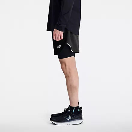 New Balance Pantaloni Corti Q Speed 6 Inch 2-in-1 Short Uomo