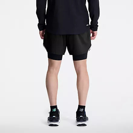New Balance Pantaloni Corti Q Speed 6 Inch 2-in-1 Short Uomo