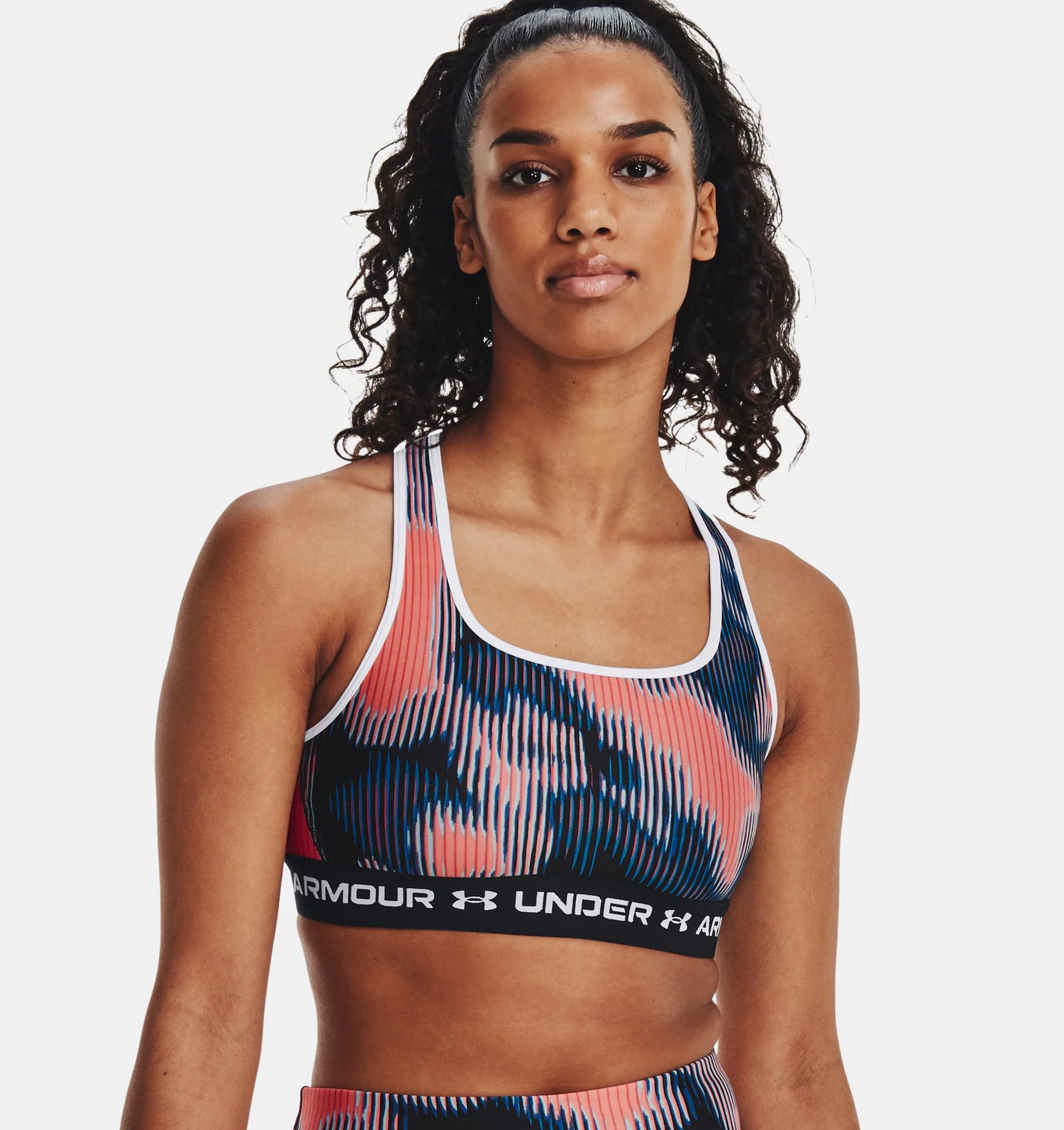 Under Armour Reggiseno Sportivo Crossback Mid Print Donna