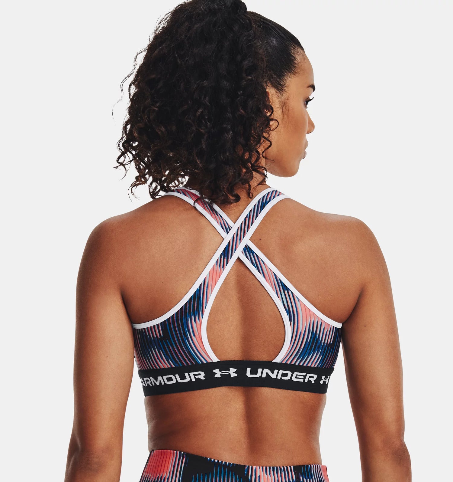 Under Armour Reggiseno Sportivo Crossback Mid Print Donna