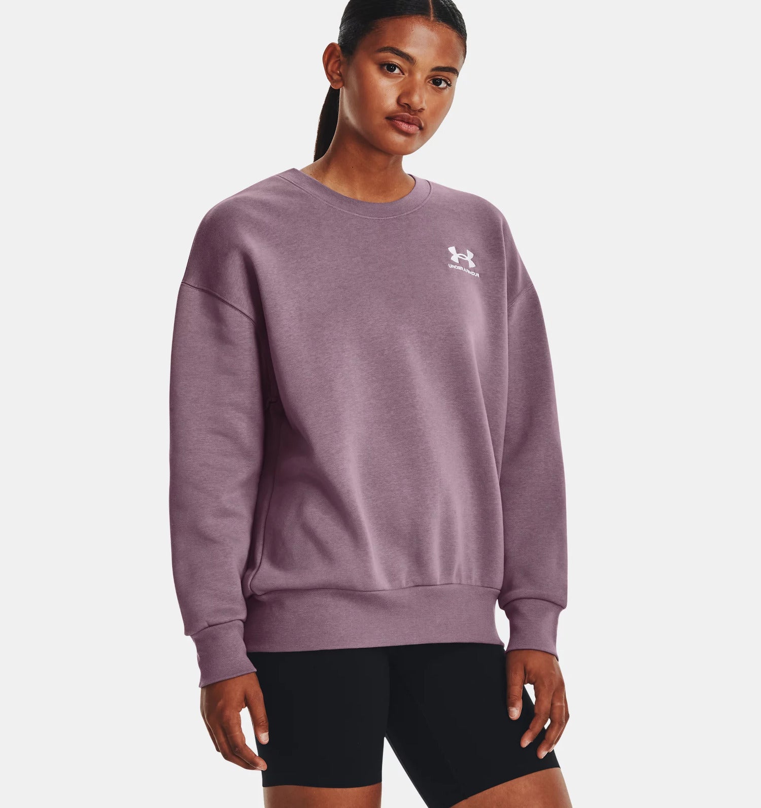 Under Armour Maglia Essential Fleece Oversized Crew Donna