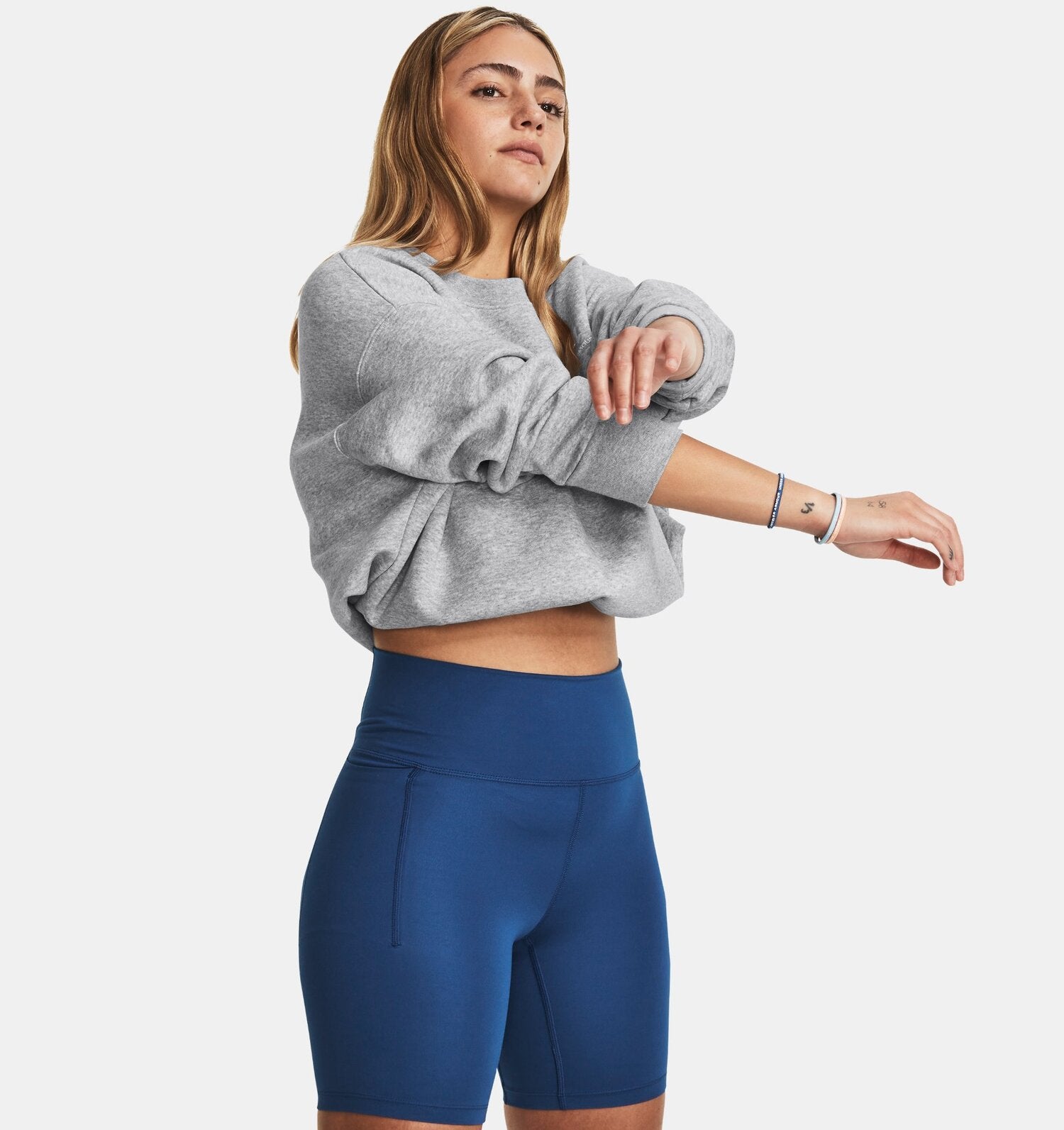 Under Armour Maglia Essential Fleece Oversized Crew Donna