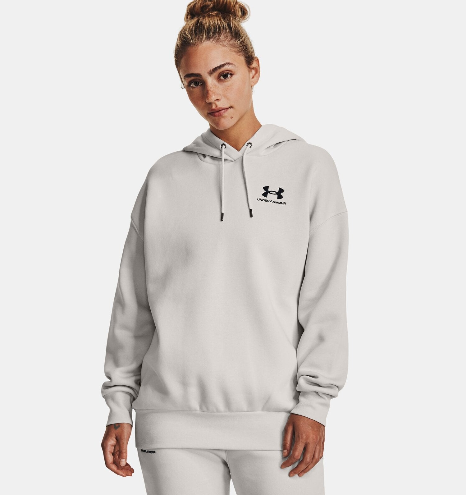 Under Armour Felpa Cappuccio Essential Fleece Oversized Donna