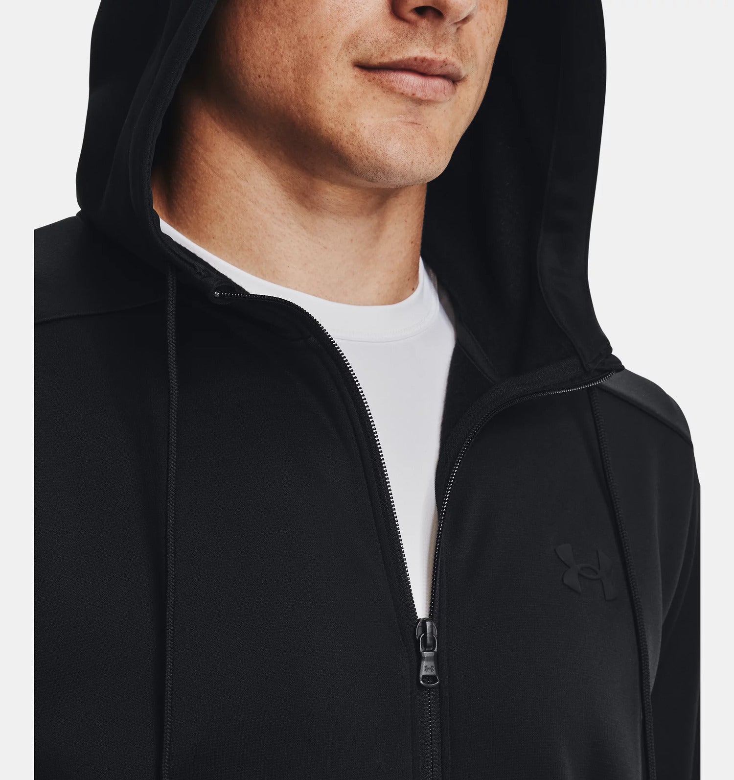 Under Armour Felpa Cappuccio Fleece Aperta Zip Uomo