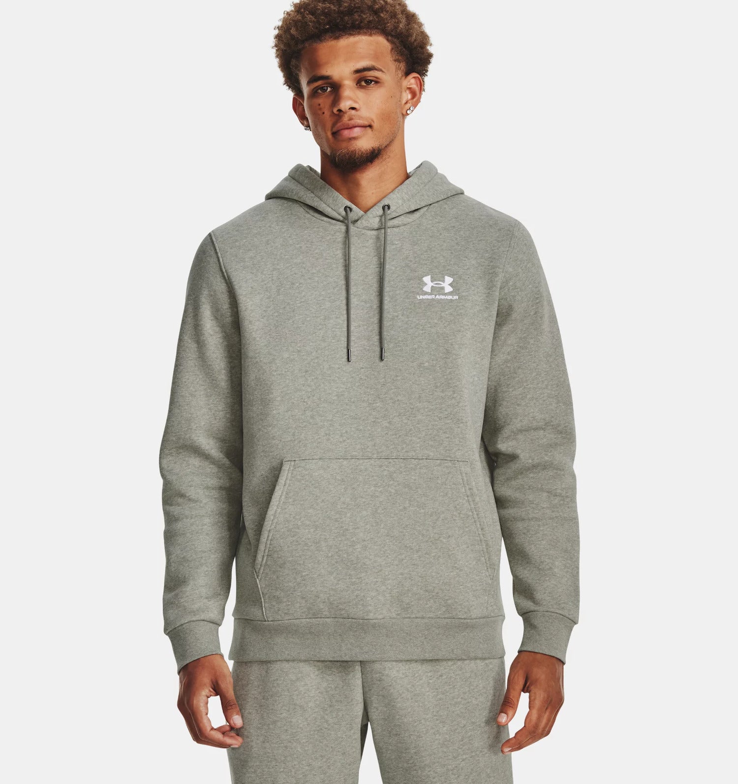 Under Armour Felpa con Cappuccio Essential Fleece Uomo