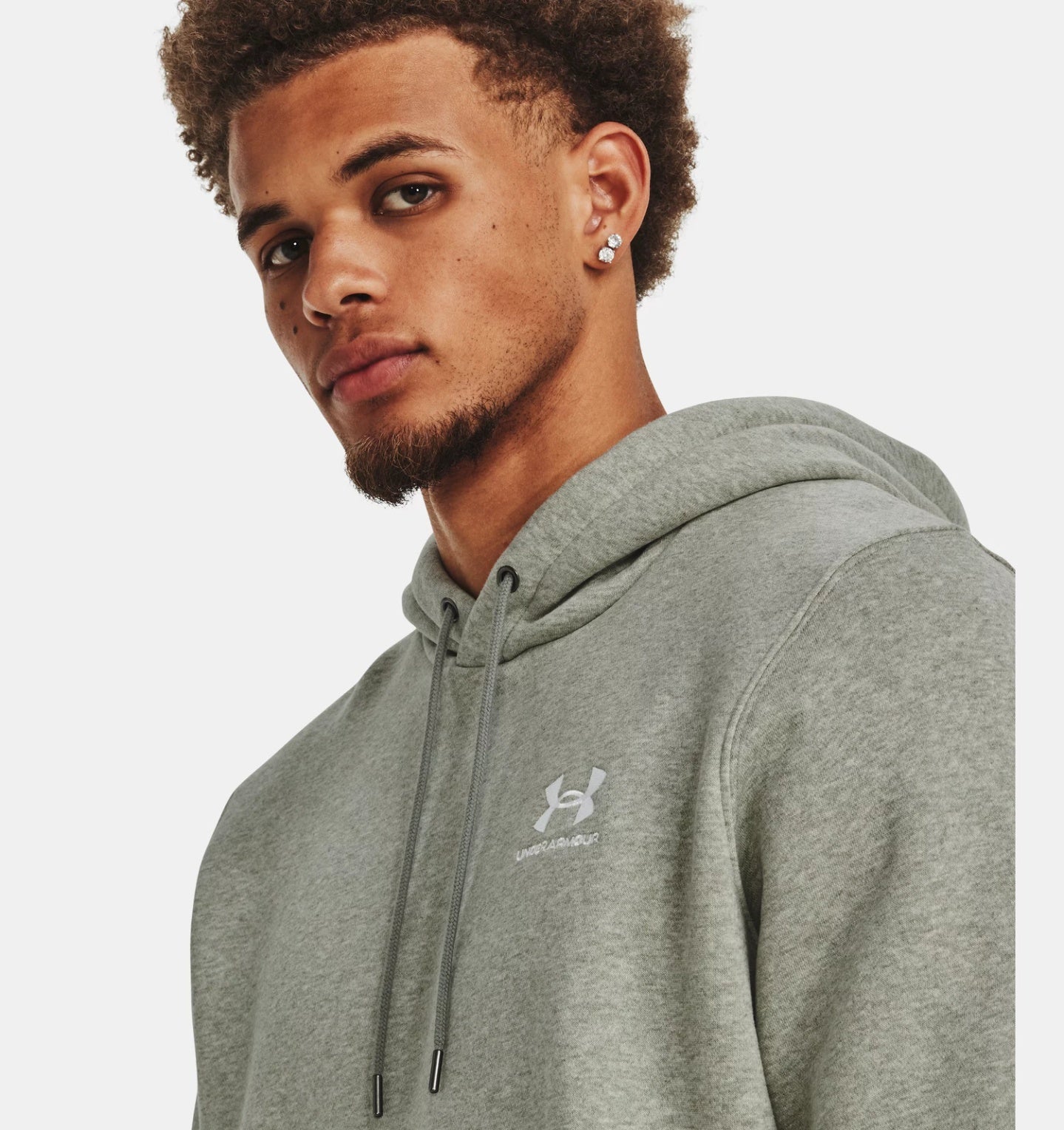 Under Armour Felpa con Cappuccio Essential Fleece Uomo