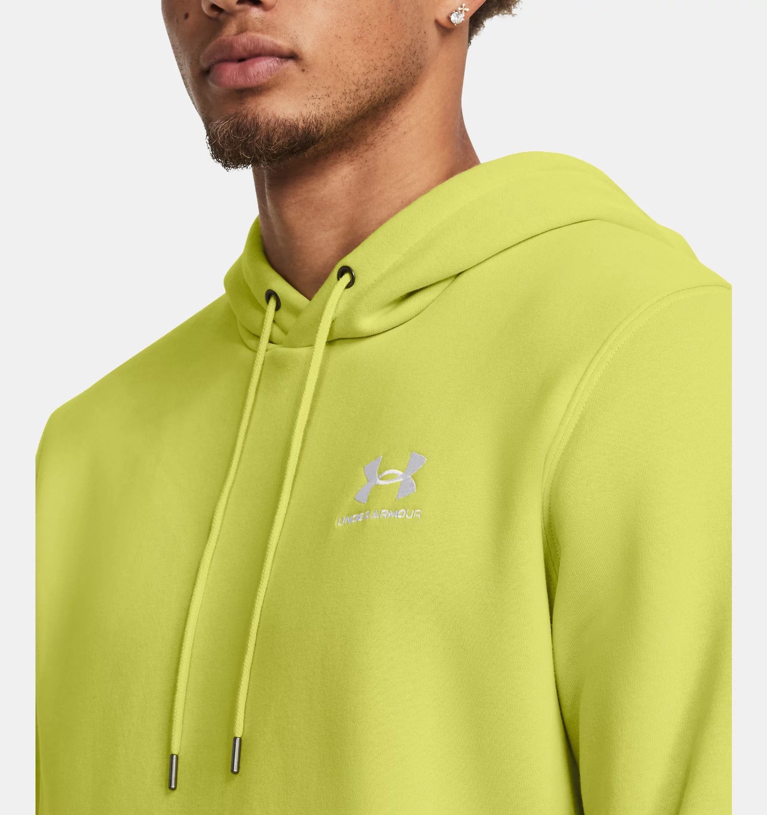 Under Armour Felpa con Cappuccio Essential Fleece Uomo