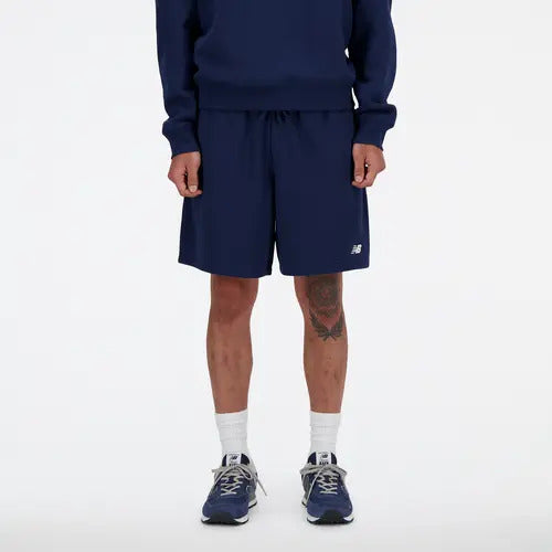 New Balance Pantalone Corto French Terry Short Uomo Navy