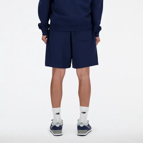 New Balance Pantalone Corto French Terry Short Uomo Navy