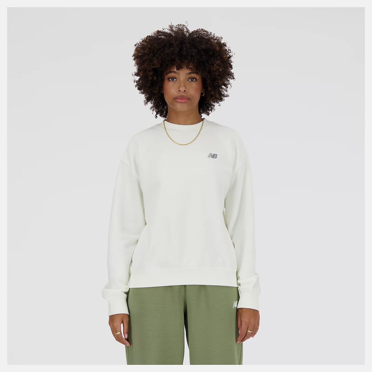 NB FRENCH TERRY SMALL LOGO CREW
