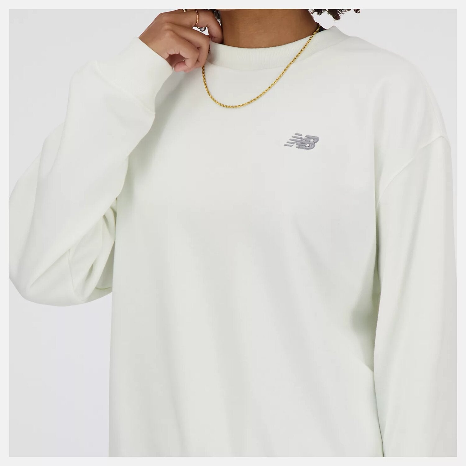 NB FRENCH TERRY SMALL LOGO CREW