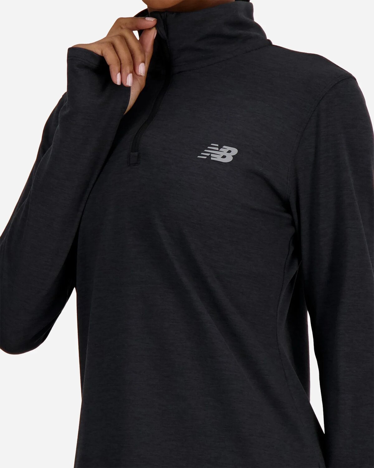 SPACE DYE QUARTER ZIP