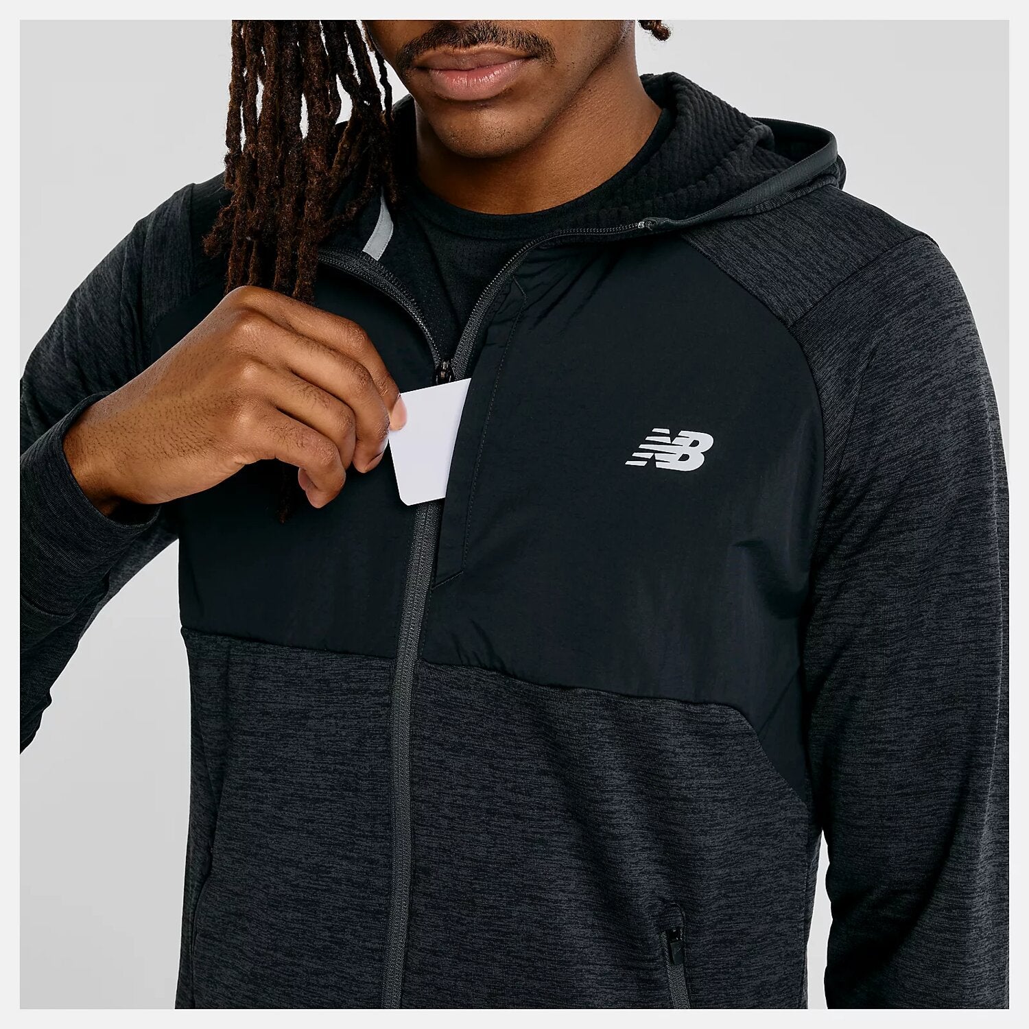 HEAT GRID HOODED FULL ZIP