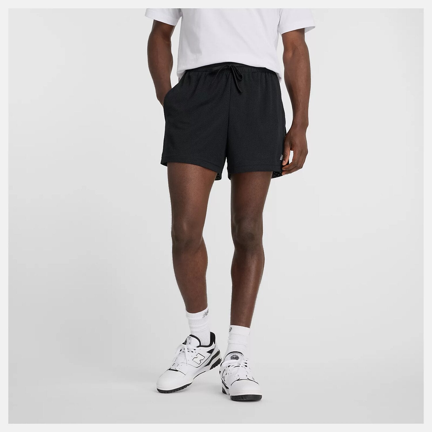NEW BALANCE MESH SHORT 5 INCH