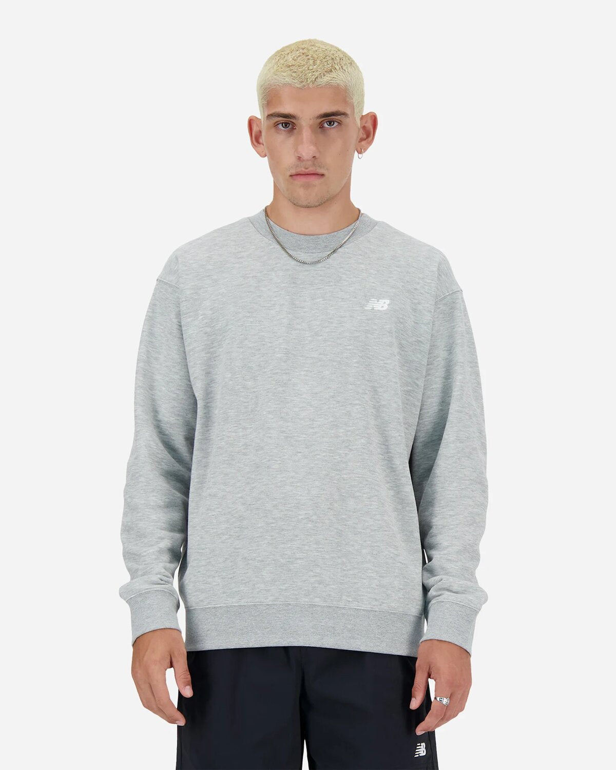 NEW BALANCE SMALL LOGO FRENCH TERRY CREW