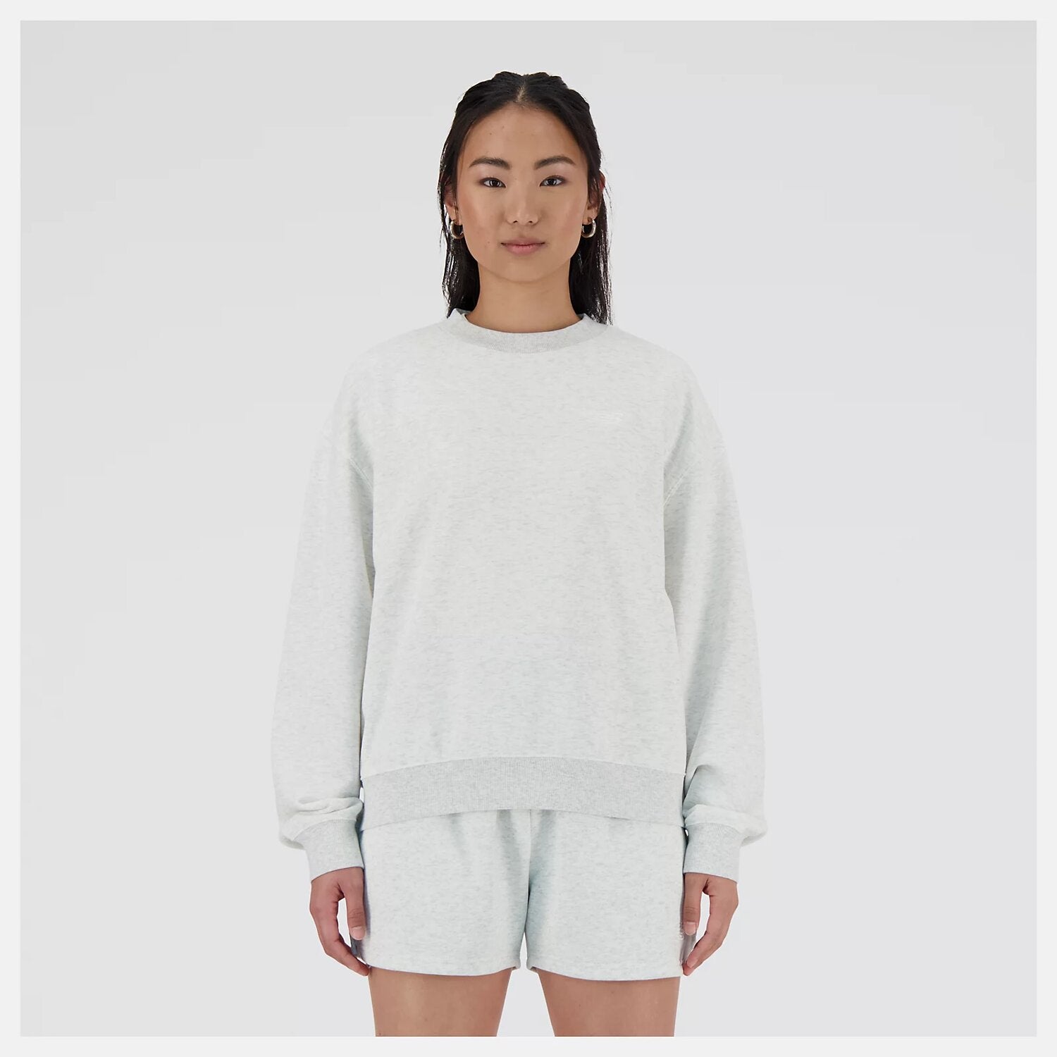 NEW BALANCE FRENCH TERRY SMALL LOGO CREW