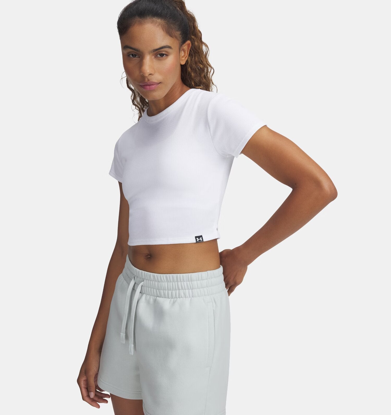 UA RIVAL RIB BABY TEE