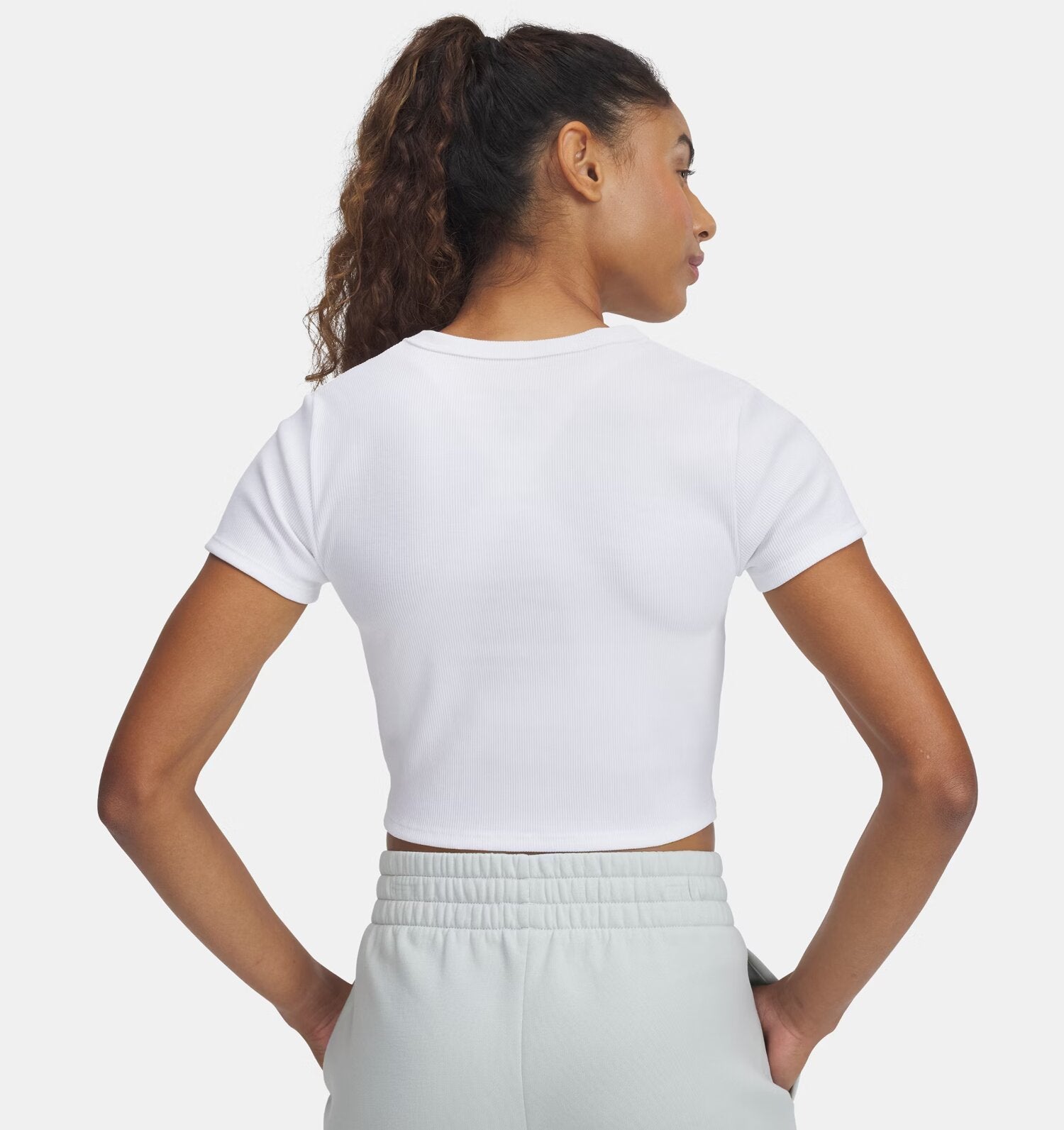 UA RIVAL RIB BABY TEE