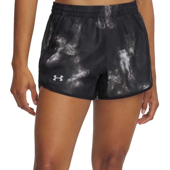 UA FLY BY 3 PRINTED SHORTS