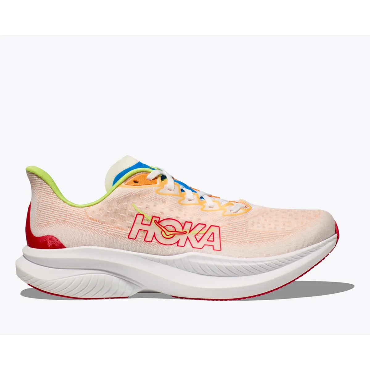 Hoka Scarpe da Running Mach 6 Uomo White Solar Flare