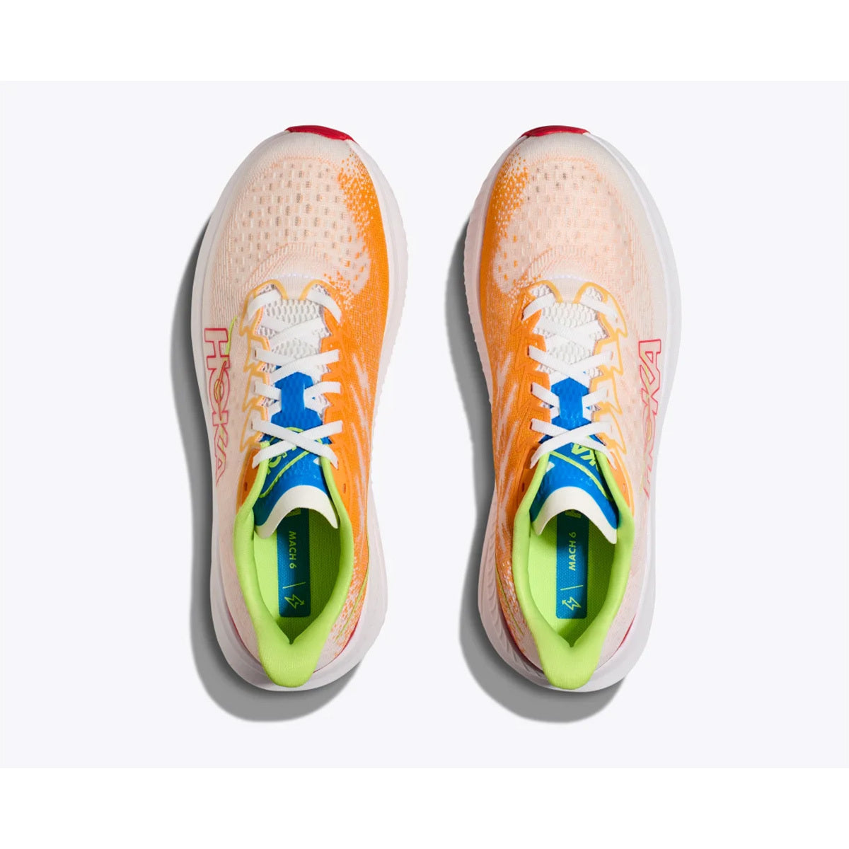 Hoka Scarpe da Running Mach 6 Uomo White Solar Flare