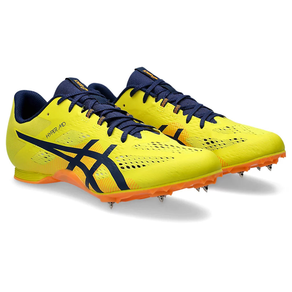 Asics Scarpe Chiodate Atletica Hyper MD 8 Uomo Bright Yellow Blue Expanse