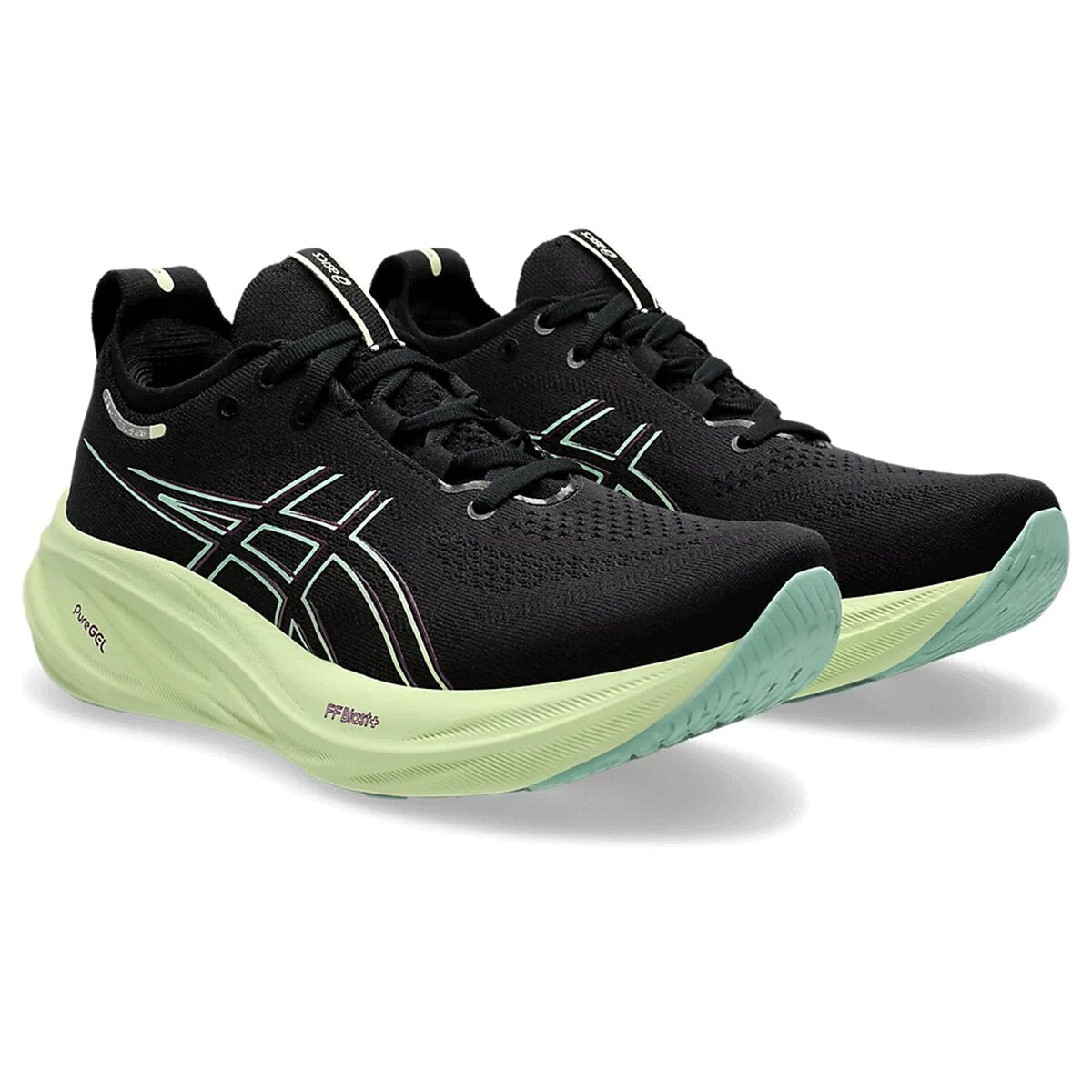 Asics Scarpe da Running Gel Nimbus 26 Donna Black Cool Matcha