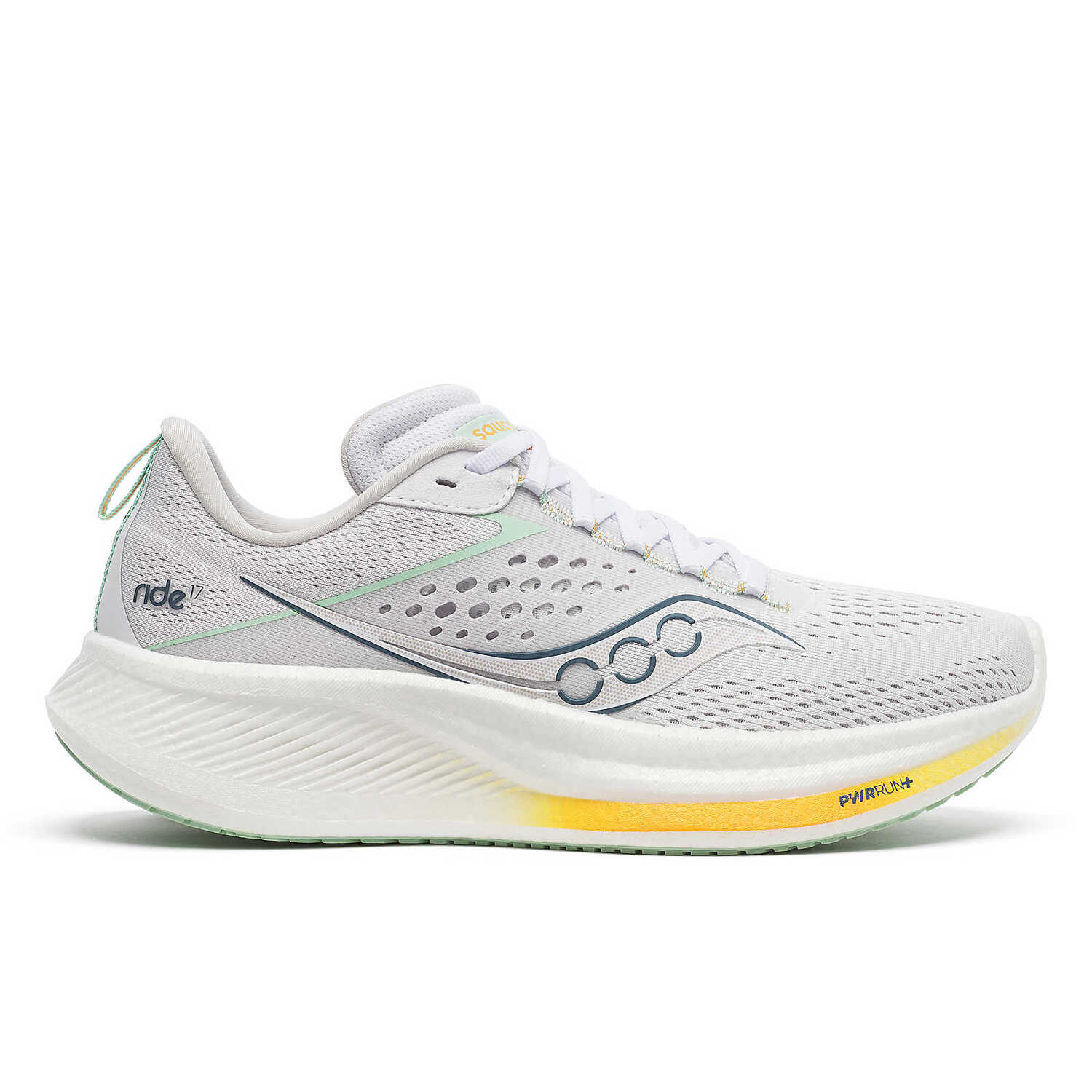 Saucony Scarpe da Running Ride 17 Donna White Peel
